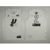 San Antonio Spurs #2 Kawhi Leonard White NBA Jordan Swingman 2018 All-Star Game Men Jersey