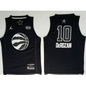 Toronto Raptors #10 DeMar DeRozan Black NBA Jordan Swingman 2018 All-Star Game Men Jersey