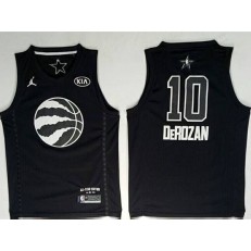 Toronto Raptors #10 DeMar DeRozan Black NBA Jordan Swingman 2018 All-Star Game Men Jersey