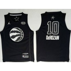 Toronto Raptors #10 DeMar DeRozan Black NBA Jordan Swingman 2018 All-Star Game Men Jersey