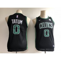 Boston Celtics #0 Jayson Tatum Black Nike Swingman Youth Jersey