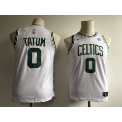 Boston Celtics #0 Jayson Tatum White Nike Swingman Youth Jersey