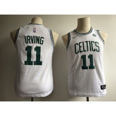 Boston Celtics #11 Kyrie Irving White Nike Swingman Youth Jersey