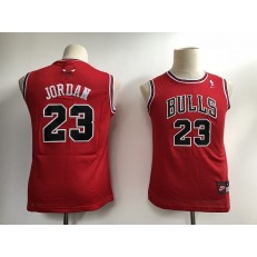 Chicago Bulls #23 Michael Jordan Red New Youth Jersey