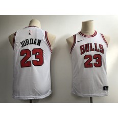 Chicago Bulls #23 Michael Jordan White Nike Swingman Youth Jersey
