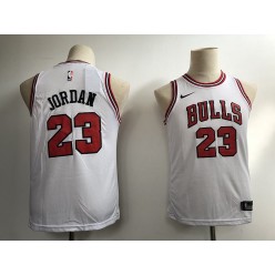 Chicago Bulls #23 Michael Jordan White Nike Swingman Youth Jersey