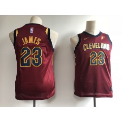 Cleveland Cavaliers #23 LeBron James Red Nike Swingman Youth Jersey