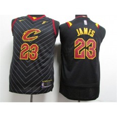 Cleveland Cavaliers #23 Lebron James Black Nike Authentic Youth Jersey