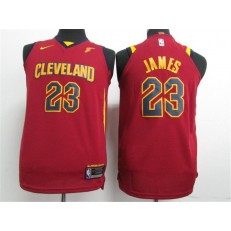 Cleveland Cavaliers #23 Lebron James Red Nike Authentic Youth Jersey