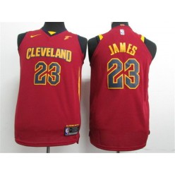 Cleveland Cavaliers #23 Lebron James Red Nike Authentic Youth Jersey