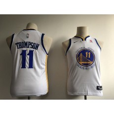 Golden State Warriors #11 Klay Thompson White Nike Swingman Youth Jersey