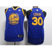 Golden State Warriors #30 Stephen Curry Blue Nike Authentic Youth Jersey