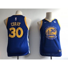 Golden State Warriors #30 Stephen Curry Blue Nike Swingman Youth Jersey