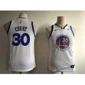 Golden State Warriors #30 Stephen Curry White Nike Swingman Youth Jersey