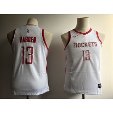 Houston Rockets #13 James Harden White Nike Swingman Youth Jersey