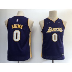 Los Angeles Lakers #0 Kyle Kuzma Purple Nike Swingman Youth Jersey