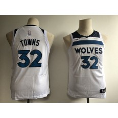 Minnesota Timberwolves #32 Karl-Anthony Towns White Nike Swingman Youth Jersey