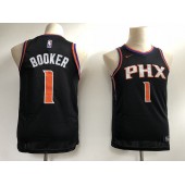 Phoenix Suns #1 Devin Booker Black Nike Swingman Youth Jersey