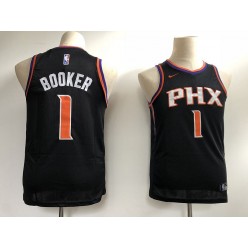 Phoenix Suns #1 Devin Booker Black Nike Swingman Youth Jersey