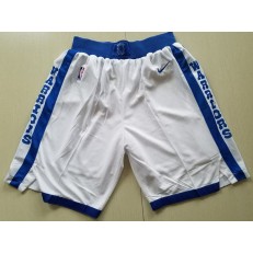 Golden State Warriors Nike White Throwback Basketball Men Shorts
