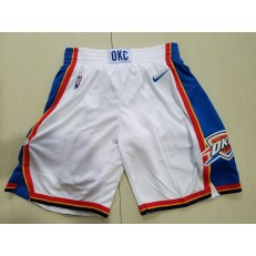 Oklahoma City Thunder Nike White Swingman Men Shorts