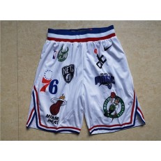 Supreme X Nike X Nba Logos White Shorts