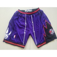 Toronto Raptors Nike Purple Throwback Men Shorts