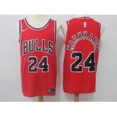 Chicago Bulls #24 Laur Markkanen Red Nike Authentic Men Jersey