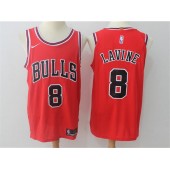 Chicago Bulls #8 Zach Lavine Red Nike Authentic Men Jersey