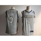 Cleveland Cavaliers #0 Kevin Love Gray Nike City Edition Swingman Men Jersey