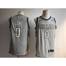 Cleveland Cavaliers #0 Kevin Love Gray Nike City Edition Swingman Men Jersey