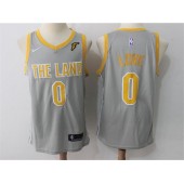 Cleveland Cavaliers #0 Kevin Love Gray The Land Nike Swingman Men Jersey