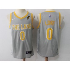 Cleveland Cavaliers #0 Kevin Love Gray The Land Nike Swingman Men Jersey