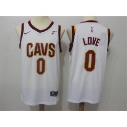 Cleveland Cavaliers #0 Kevin Love White Nike Swingman Men Jersey