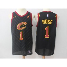 Cleveland Cavaliers #1 Derrick Rose Black Nike Swingman Men Jersey