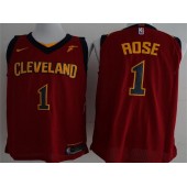 Cleveland Cavaliers #1 Derrick Rose Maroon Nike Authentic Men Jersey