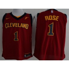Cleveland Cavaliers #1 Derrick Rose Maroon Nike Authentic Men Jersey