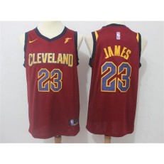 Cleveland Cavaliers #23 LeBron James Red Nike Swingman Men Jersey