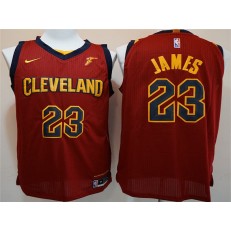 Cleveland Cavaliers #23 Lebron James Maroon Nike Authentic Men Jersey