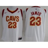 Cleveland Cavaliers #23 Lebron James White Nike Authentic Men Jersey