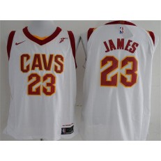 Cleveland Cavaliers #23 Lebron James White Nike Authentic Men Jersey
