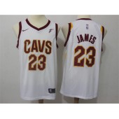 Cleveland Cavaliers #23 Lebron James White Nike Swingman Men Jersey