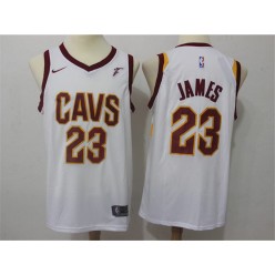 Cleveland Cavaliers #23 Lebron James White Nike Swingman Men Jersey