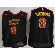 Cleveland Cavaliers #3 Isaiah Thomas Black Nike Authentic Men Jersey