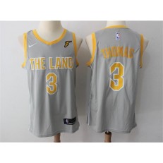 Cleveland Cavaliers #3 Isaiah Thomas Gray The Land Nike Swingman Men Jersey
