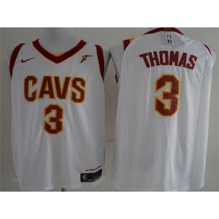 Cleveland Cavaliers #3 Isaiah Thomas White Nike Authentic Men Jersey
