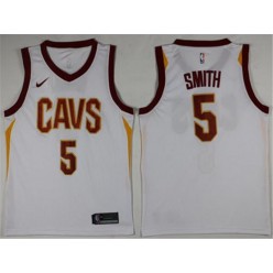 Cleveland Cavaliers #5 J.R. Smith White Association Edition Swingman Men Jersey