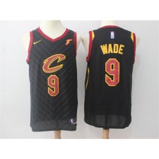 Cleveland Cavaliers #9 Dwyane Wade Black Nike Swingman Men Jersey