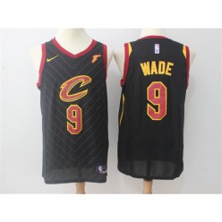 Cleveland Cavaliers #9 Dwyane Wade Black Nike Swingman Men Jersey