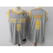 Cleveland Cavaliers #9 Dwyane Wade Gray The Land Nike Swingman Men Jersey